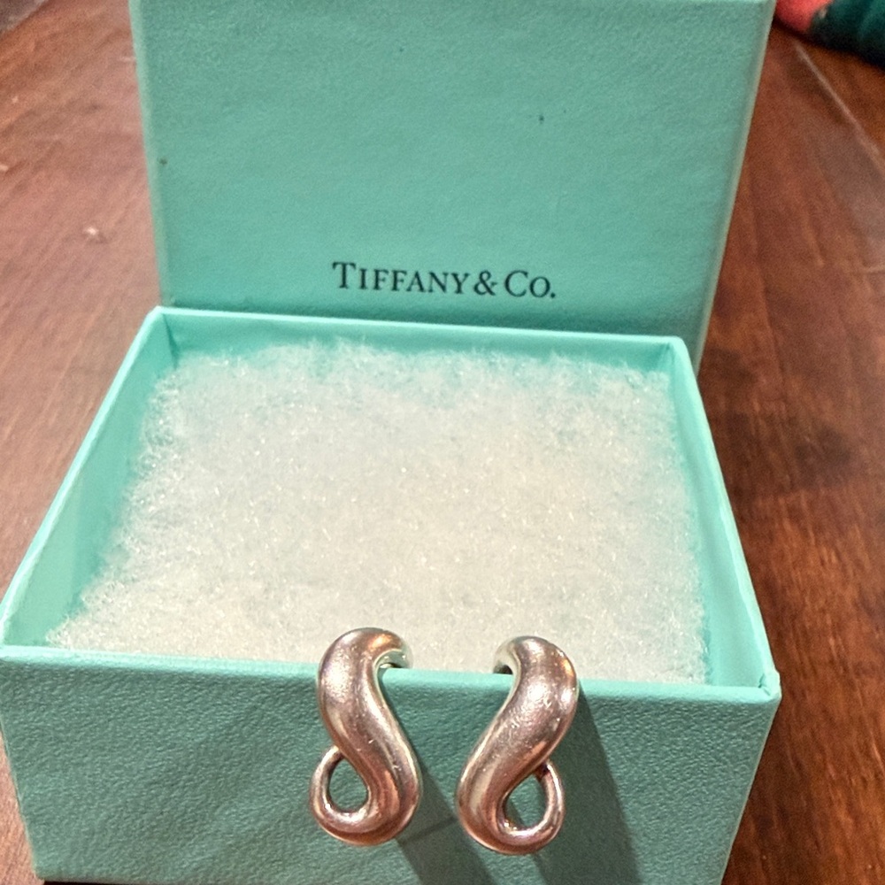 Tiffany & Co. Silver Swirl Earrings